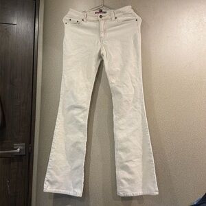 Y2K white Corduroy Flare Pants